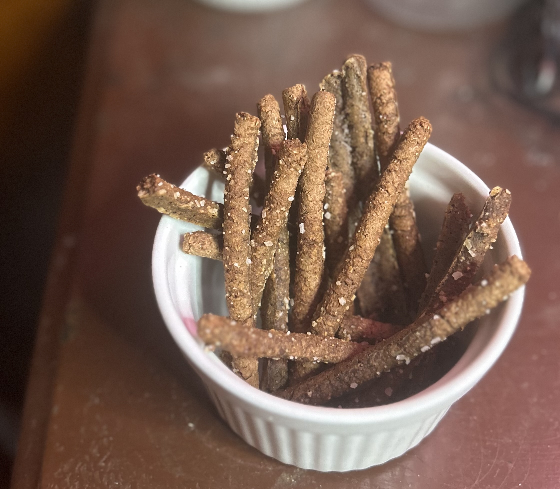 Pumpernickel Whole Grain Pretzel Sticks
