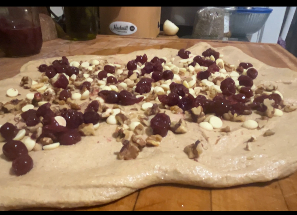 White Chocolate Cranberry Italian Bread