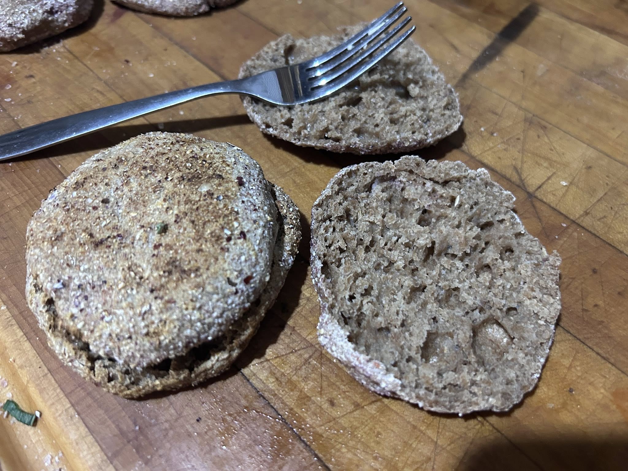 Sourdough Spelt English Muffins