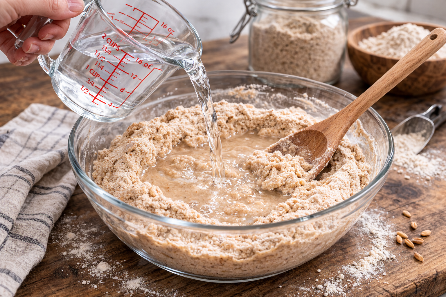 How Much Water Should Go Into Fresh Milled Bread Dough?