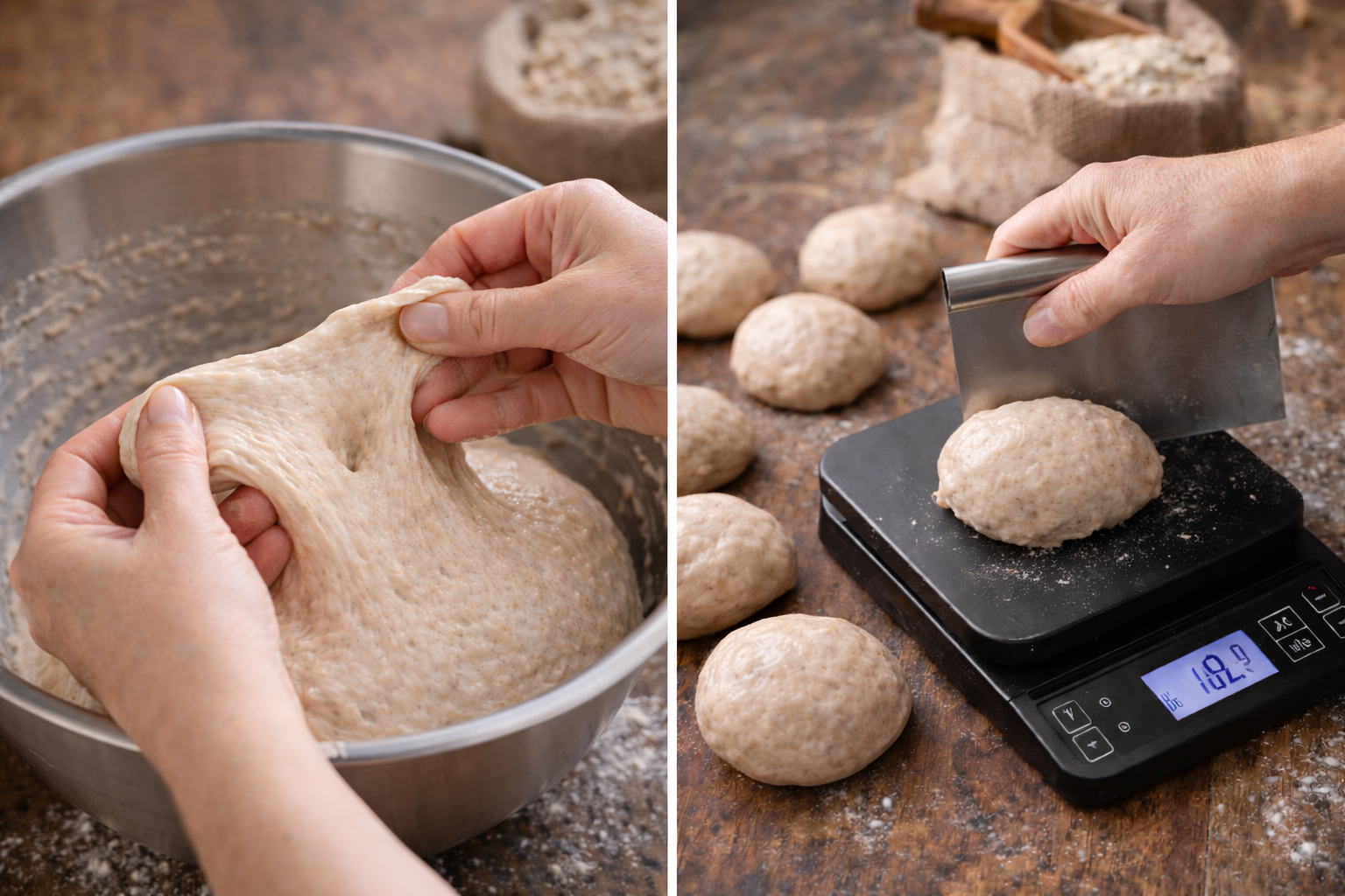 Punching Down the Dough & Scaling