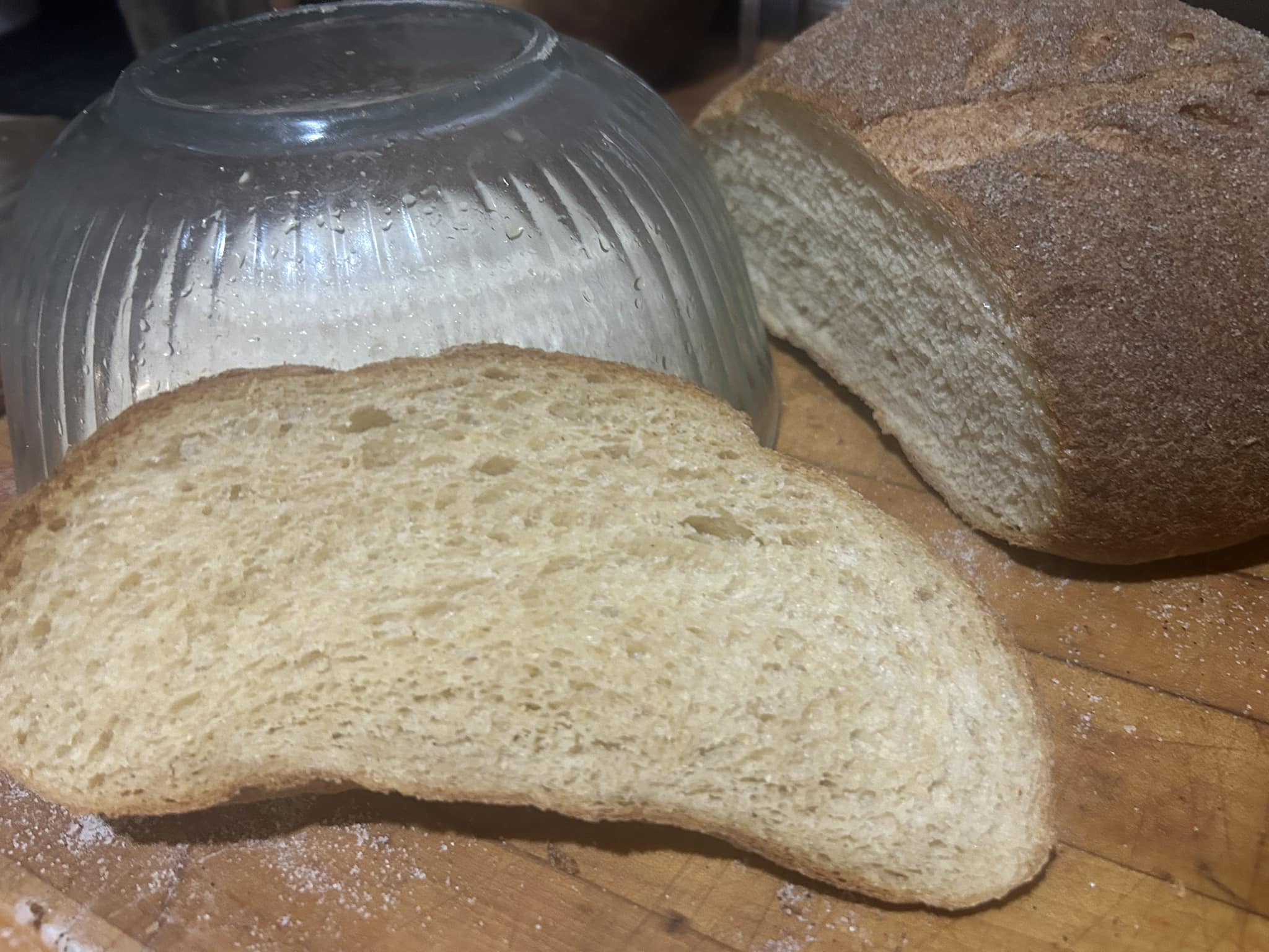 Crusty Whole Wheat Italian Bread with NO ADDITIVES