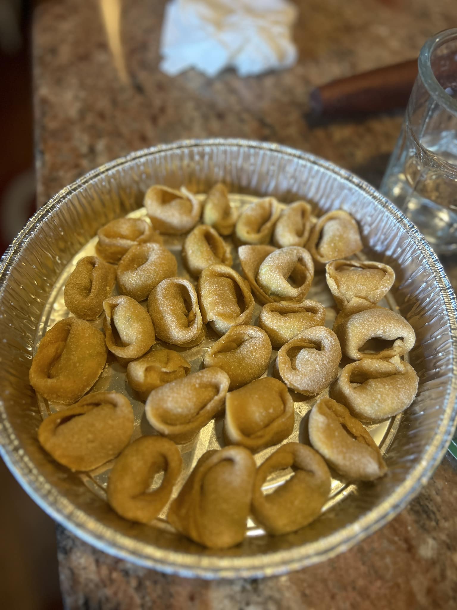100% whole grain fresh milled tortellini