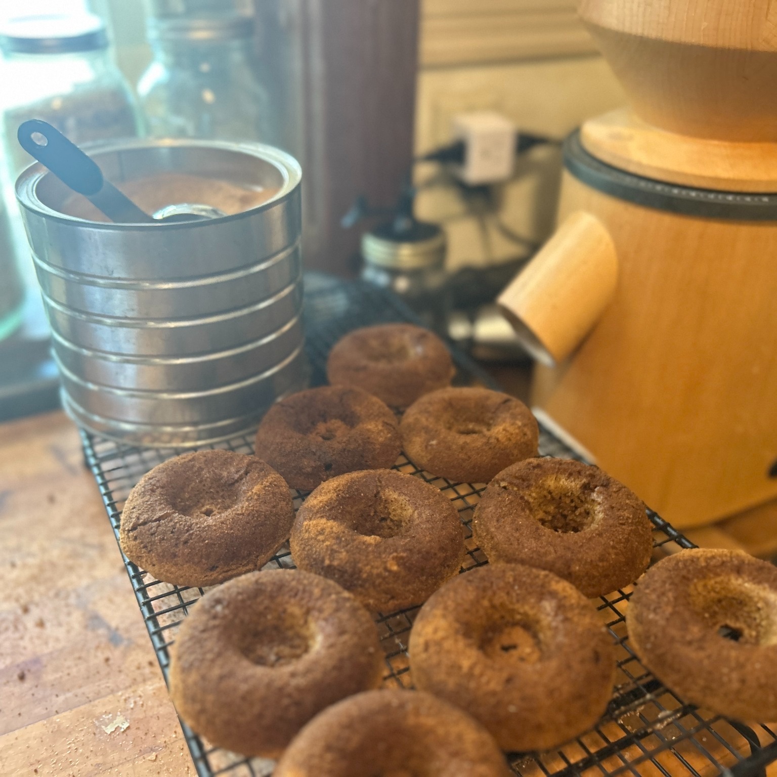 Naturally Sweet Apple Cider Cake Donuts