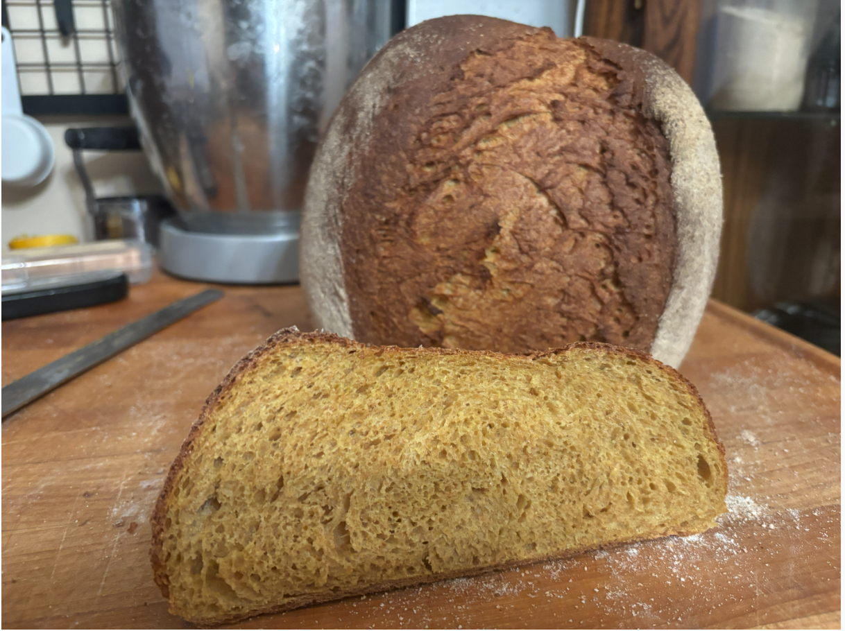 Potato-less Potato Bread - with tofu and honey